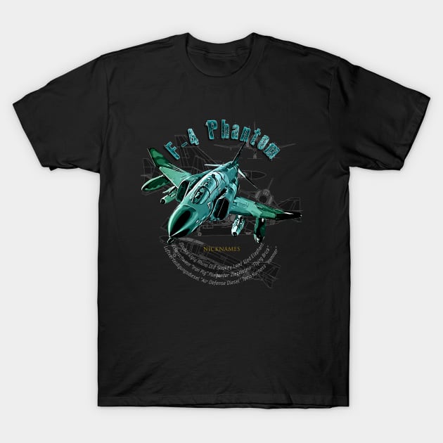 McDonnell Douglas F-4 Phantom T-Shirt by aeroloversclothing